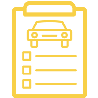 an icon of a yellow file report