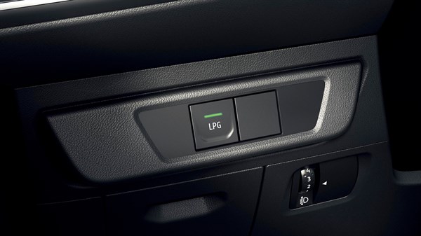 image of the lpg button of dacia jogger